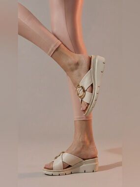 Sapore di Mare Italian Genuine Leather Slide Sandals Mules